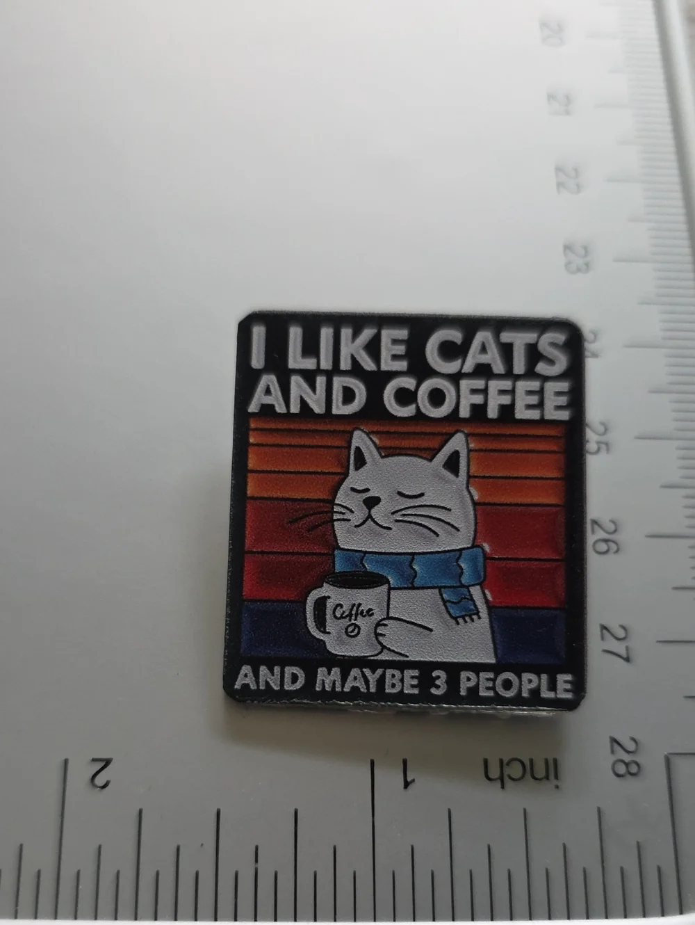 Cats & Coffee Pin Brooch